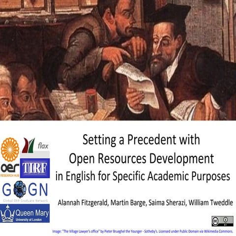 Setting a Precedent with Open Resources Development in English for Specific A...