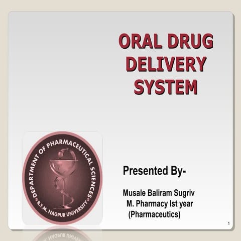 oral controlled drug delivery system