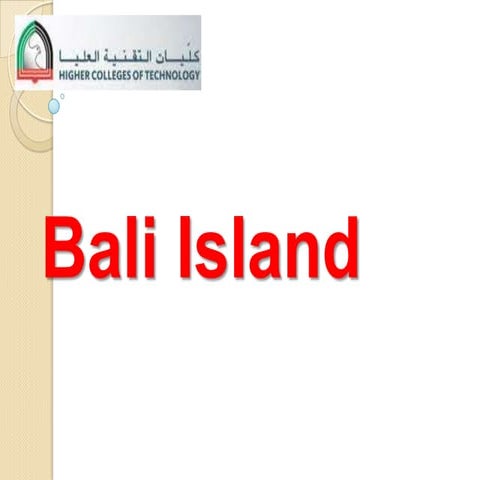 Bali island