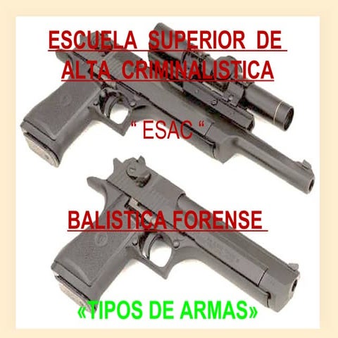 Balistica forense   armas