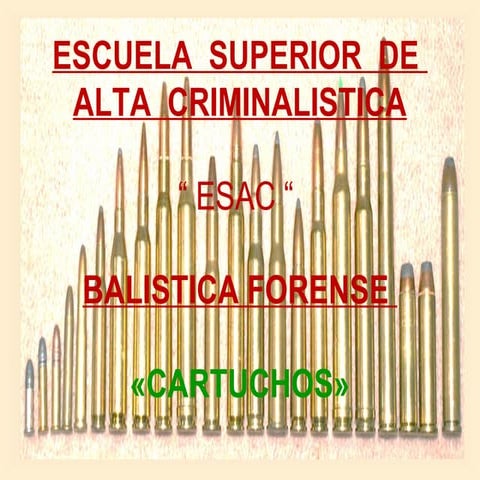 Balistica forense   cartuchos
