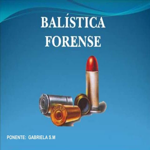 Balistica forense 