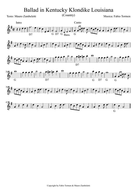 Ballad in kentucky klondike louisia...