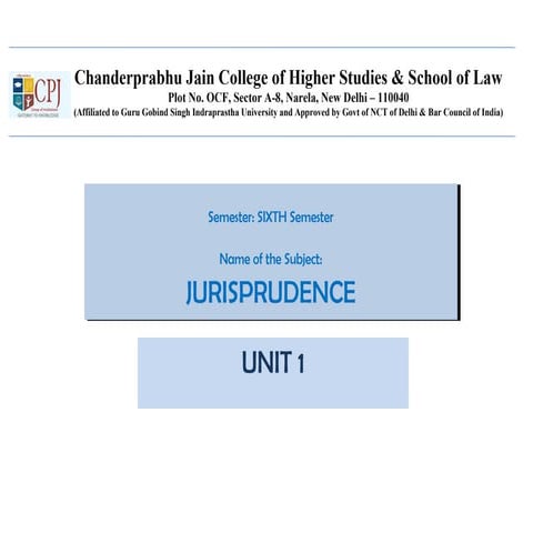 JURISPRUDENCE