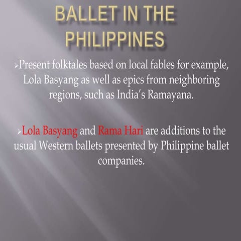 Ballet in the philippines