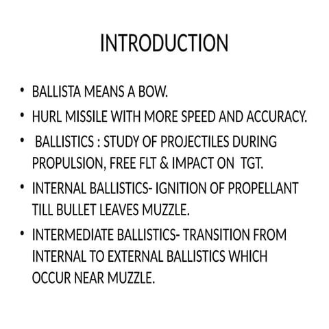 BRIEF DESCRIPTION ABOUT THE Ballistic.pptx