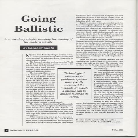 Ballistic missile | PDF