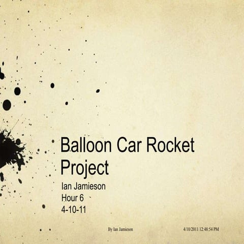 Balloon car project