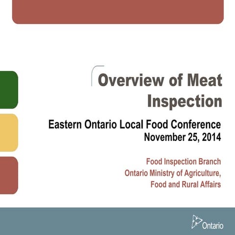 Overview of Meat Inspection