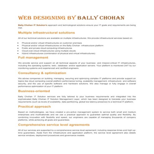Bally chohan it solutions