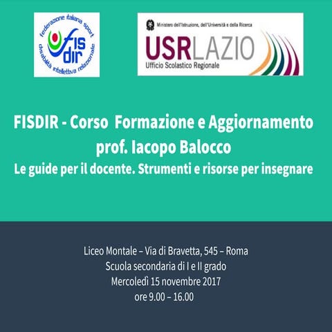 Le guide per il docente. Strumenti e risorse per insegnare