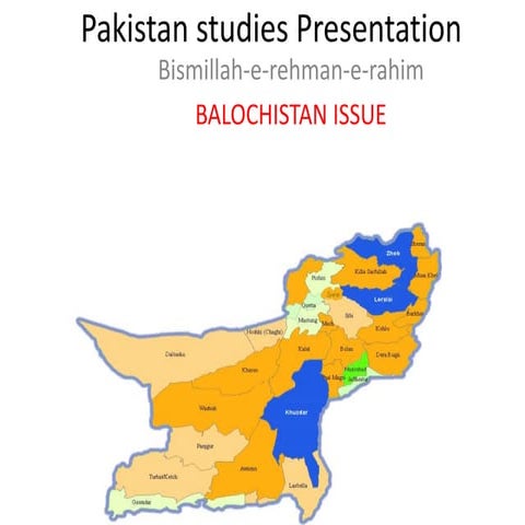 Balochistan issue