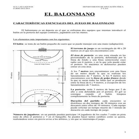 Balonmano 2º e.s.o.