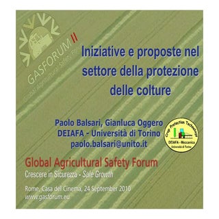 Paolo Balsari - Iniziative e propos...