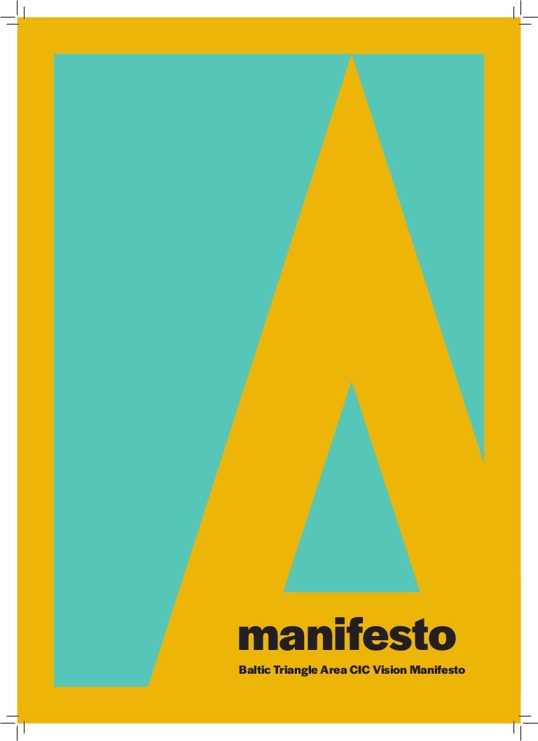 Baltic Triangle Area Manifesto 2019