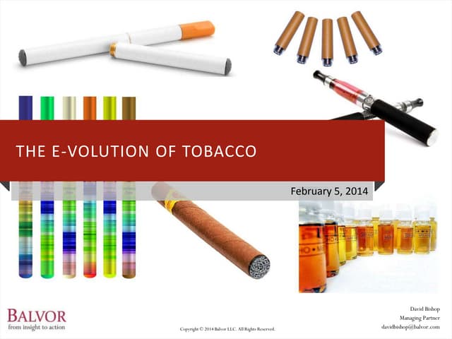 evolution of tobacco products products: recent history and future directions A Closer Look at the