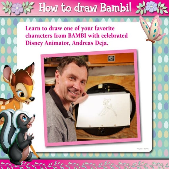 How to Draw Bambi Easter Activity