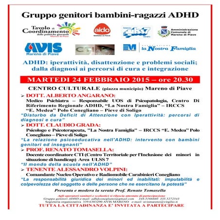 Convegno "Bambini iperattivi" 