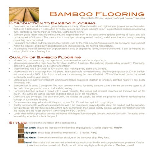 Bamboo Flooring