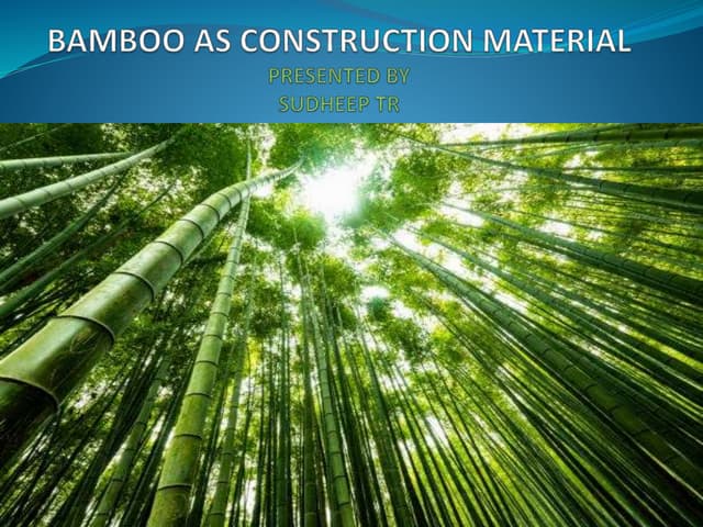 Picture of Bamboo construction (final ppt) | PPTX