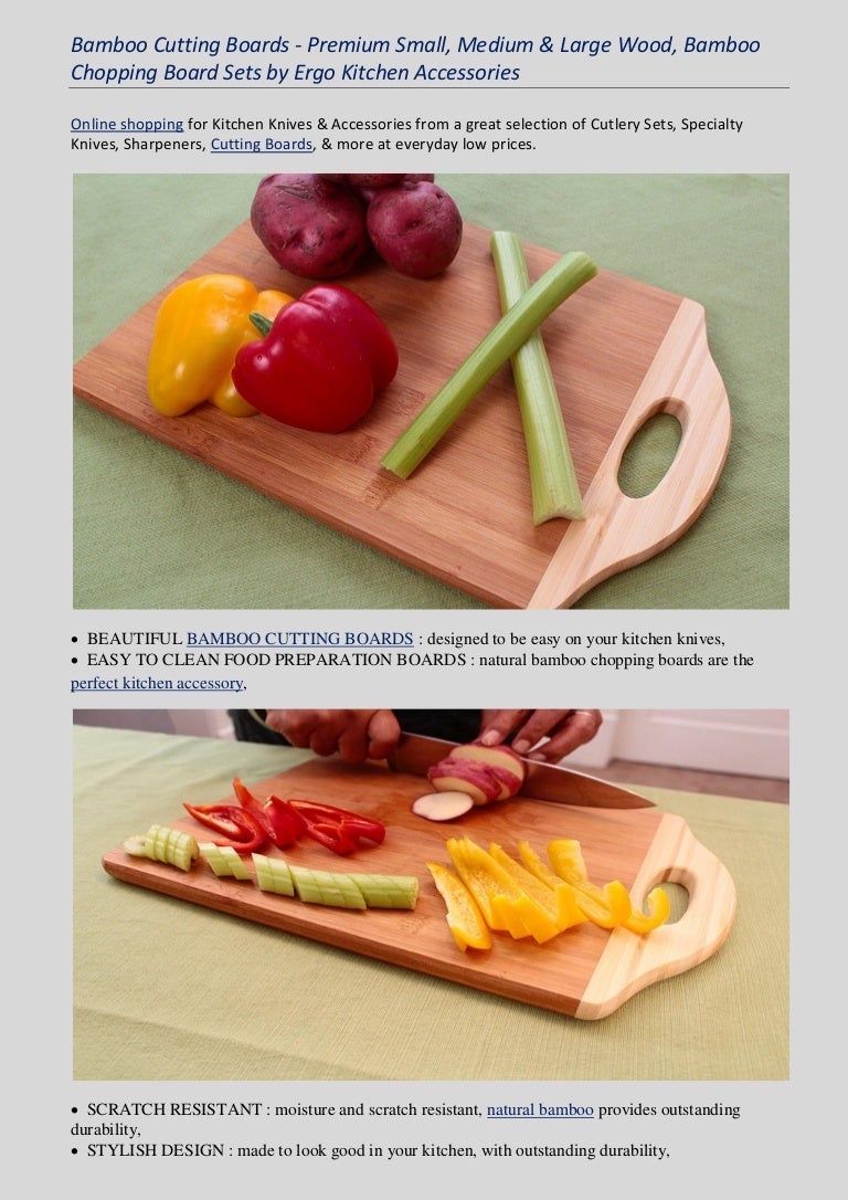 Bamboo Cutting Boards Premium Small Medium Large Wood Bamboo Ch