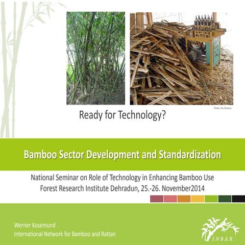 REPORT ON BAMBOO VALUE CHAIN ( National Workshop on Bamboo Development ...