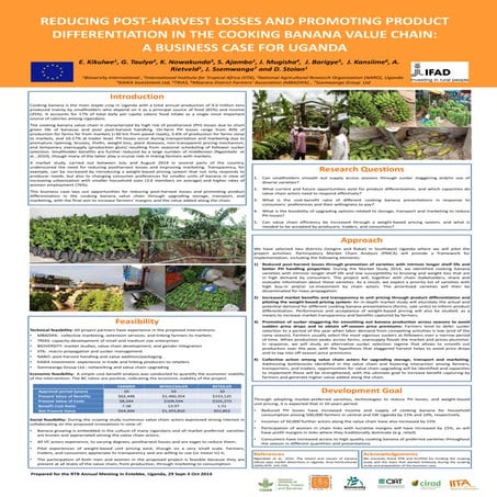 Reducing postharvest losses and promoting product differentiationin the cooki...