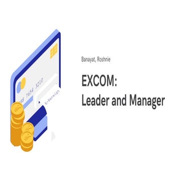EXECUTIVE COMMITTE MANAGEMENT: LEADERSHIP AND MANAGER | PDF