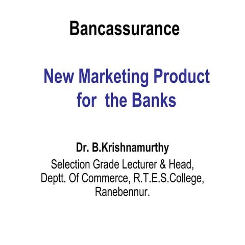 Bancassurance