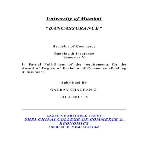 Bancassurance
