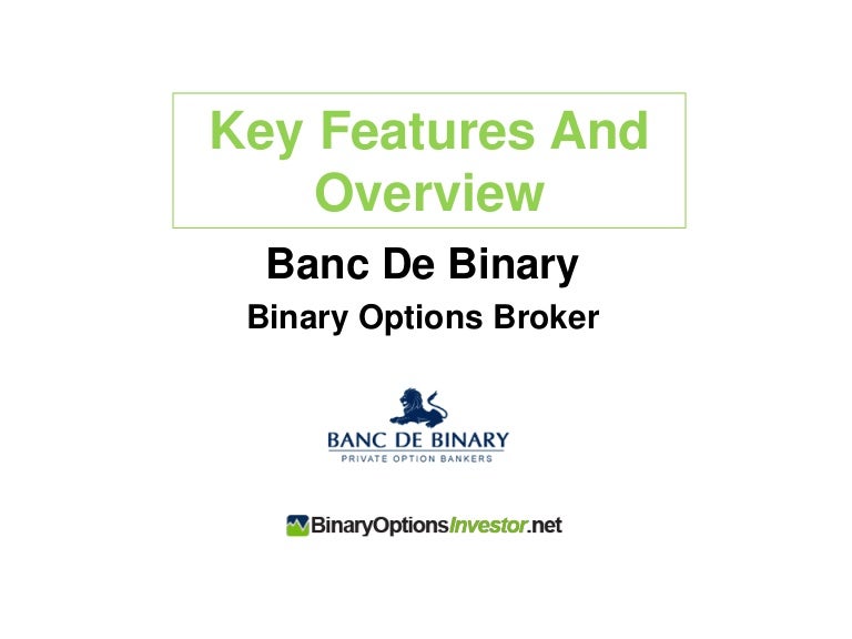 Broker banc de binary