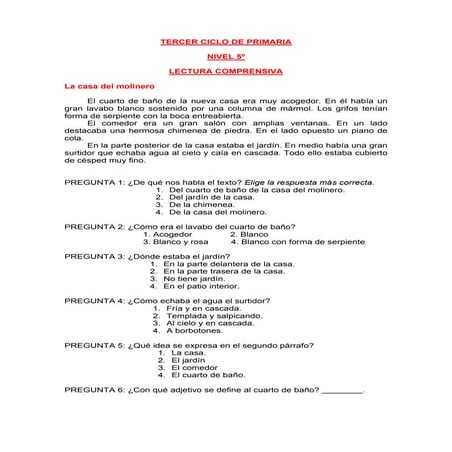 Banco de-lecturas-tercer-ciclo-primaria