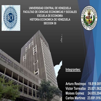 Banco central de Venezuela. 