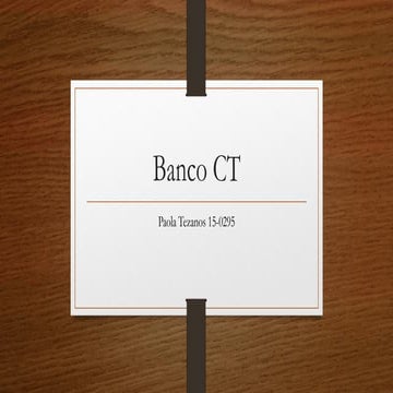 Banco CT