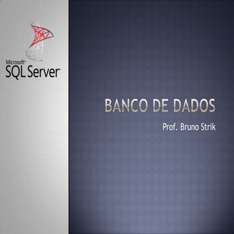 Banco de dados Aula 1