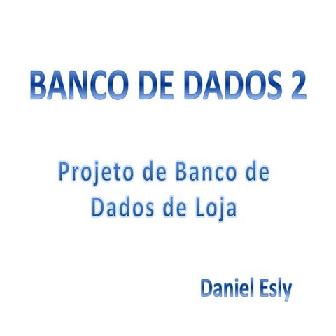 Banco de dados de Loja