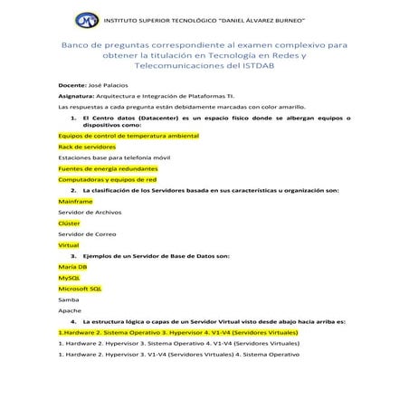 BP arquitectura e integracion de plataformas ti