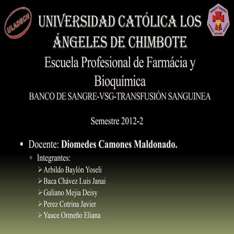 Banco de sangre expo analisis