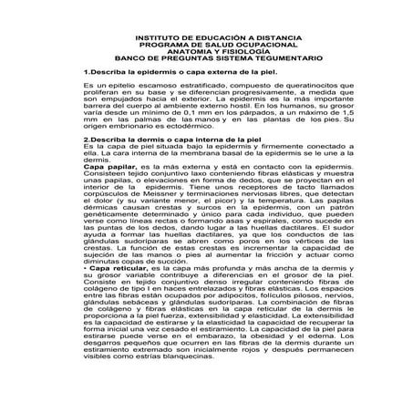 Banco preguntas stma tegumentario