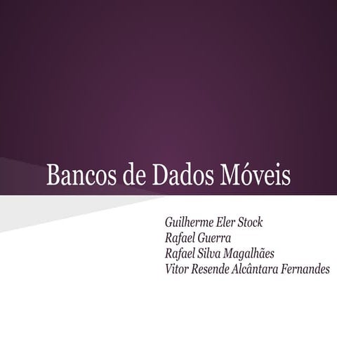 Bancos de dados móveis