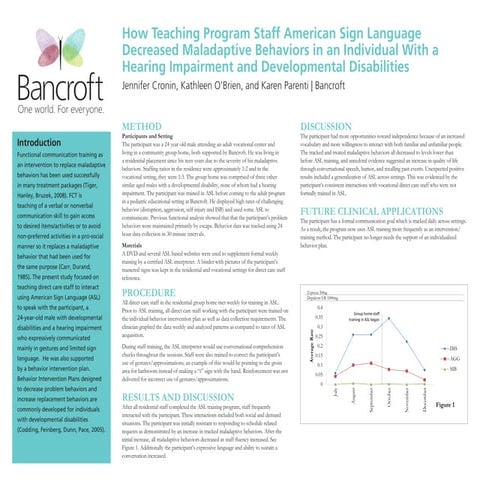 Bancroft Autism sign language