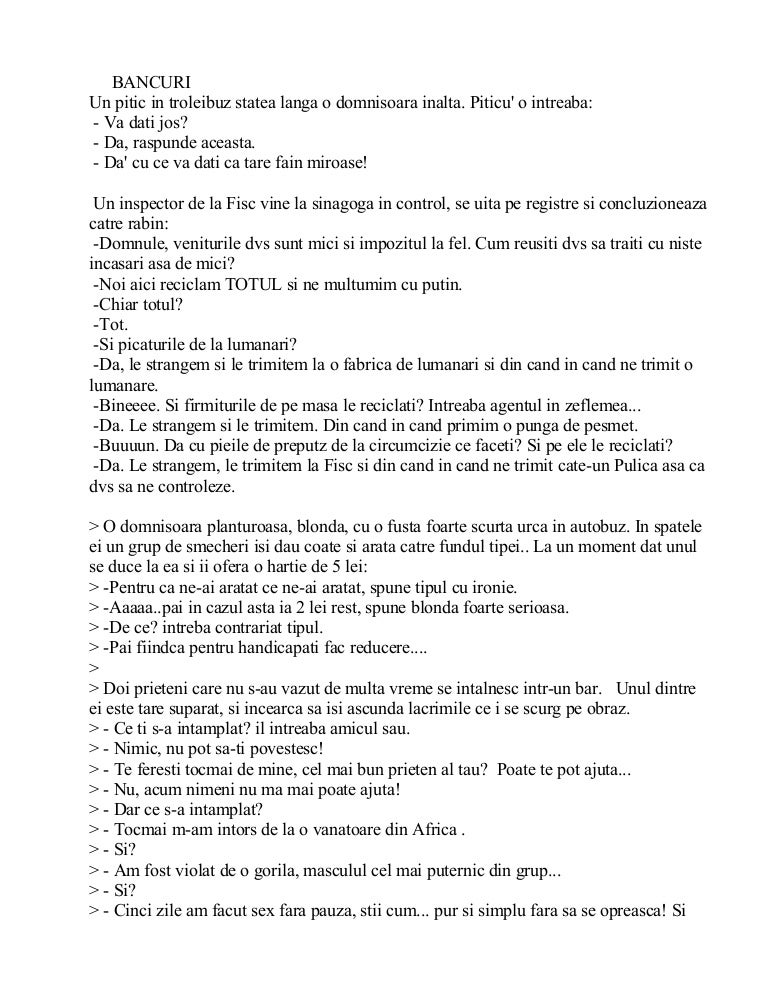20 de bancuri despre penis