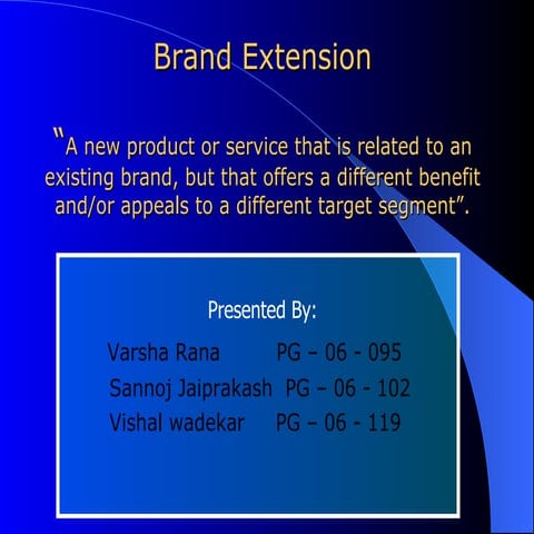 Band Extension