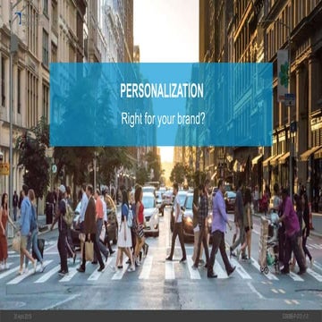 Personalization - is it right for your brand?