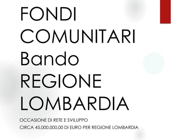 Bando efficientamento energetico