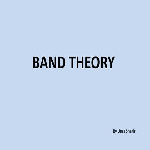 Band theory
