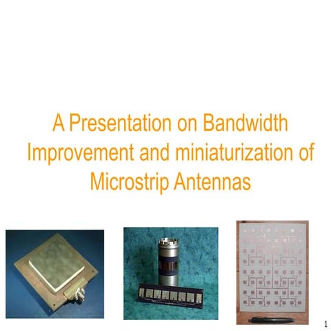 Bandwidth enhancement patch antenna