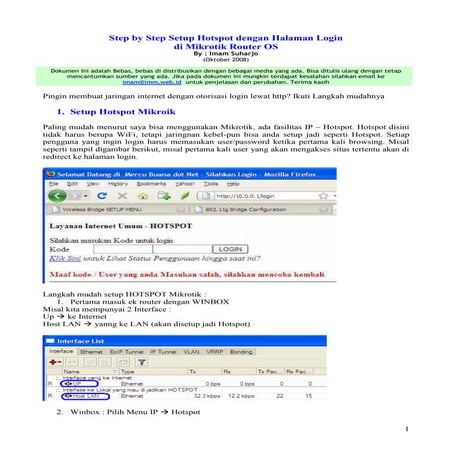 Bandwidth limit di mikrotik