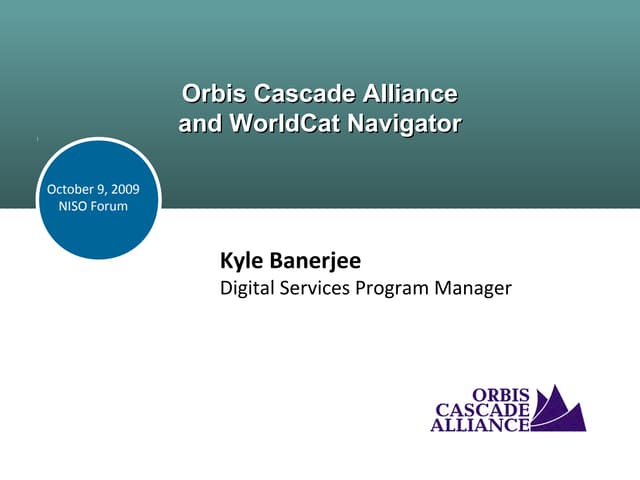 Banerjee, "Large Consortium Systems: Making the Library Work With Other Libra...
