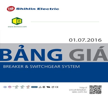 Bảng giá thiết bị đóng cắt Shihlin Electric